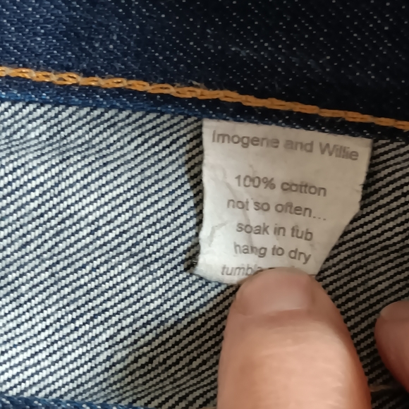Imogene + Willie Selvage Denim Jeans Button Fly Slim Straight Fit Made In USA 26 - Picture 4 of 14